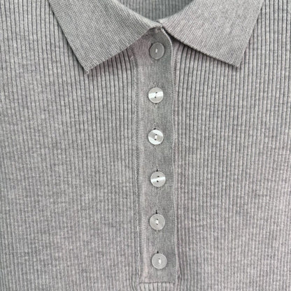 Collared Knit Long Sleeve