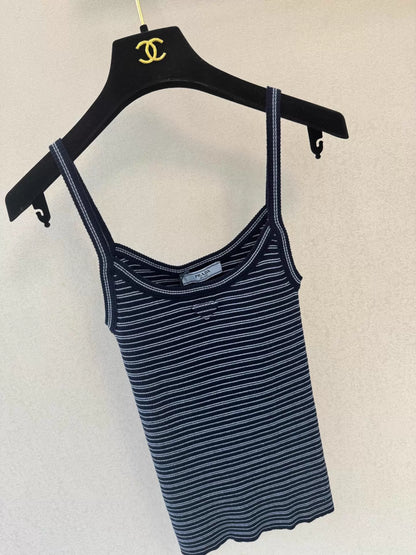 26ss Striped Knit Vest