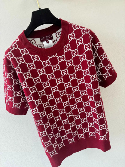 26ss G Jacquard Knit T-Shirt