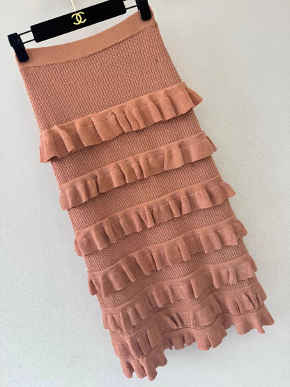 26ss Ruffled Knit Set