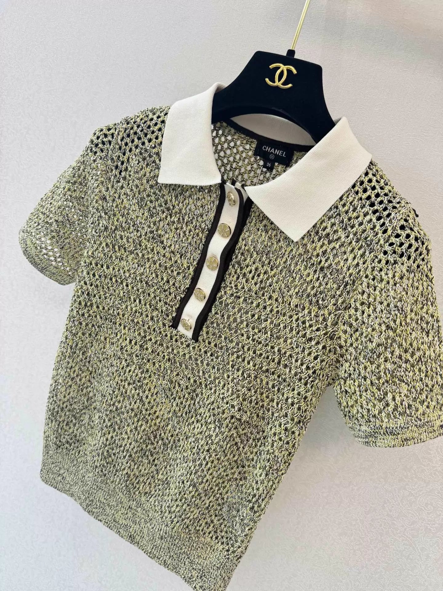 26ss Collared Knit T-Shirt
