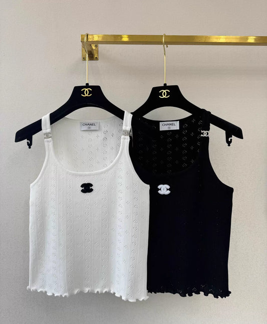 26ss Ruffled Knit Vest
