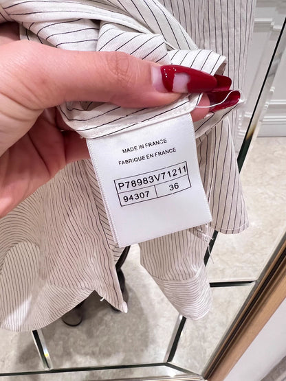 Vertical striped shirt