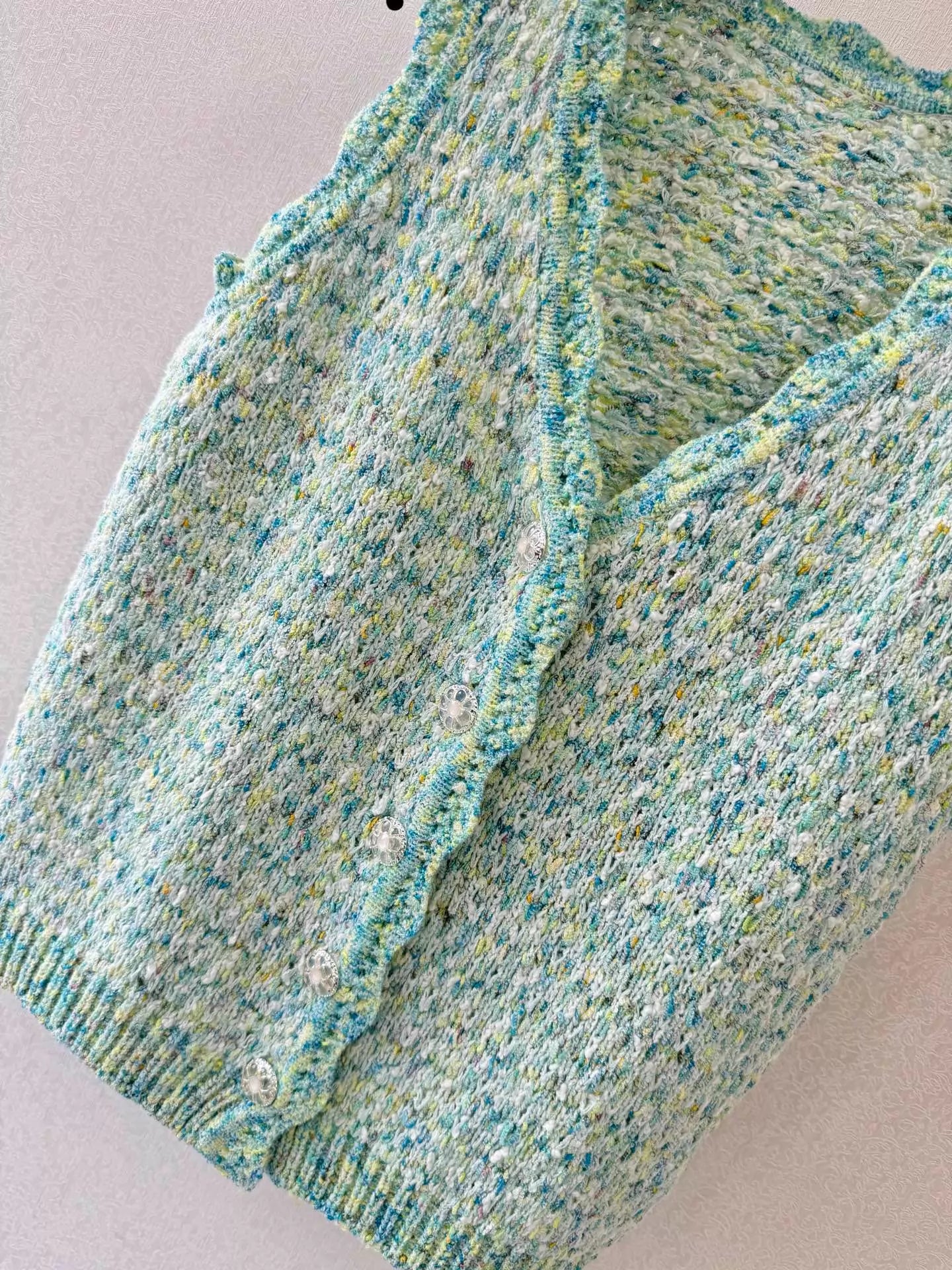 Mohair Blend Knitted Vest