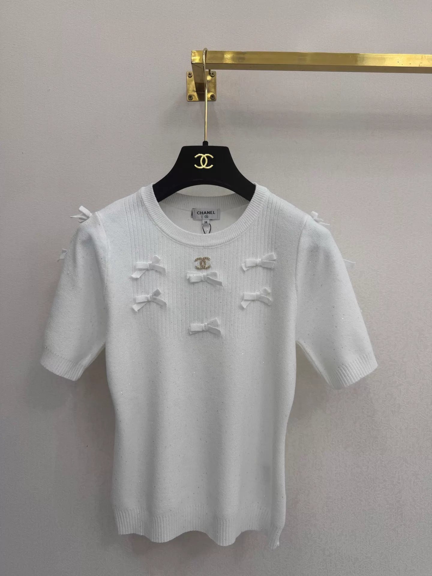 26ss Bow Knit T-Shirt