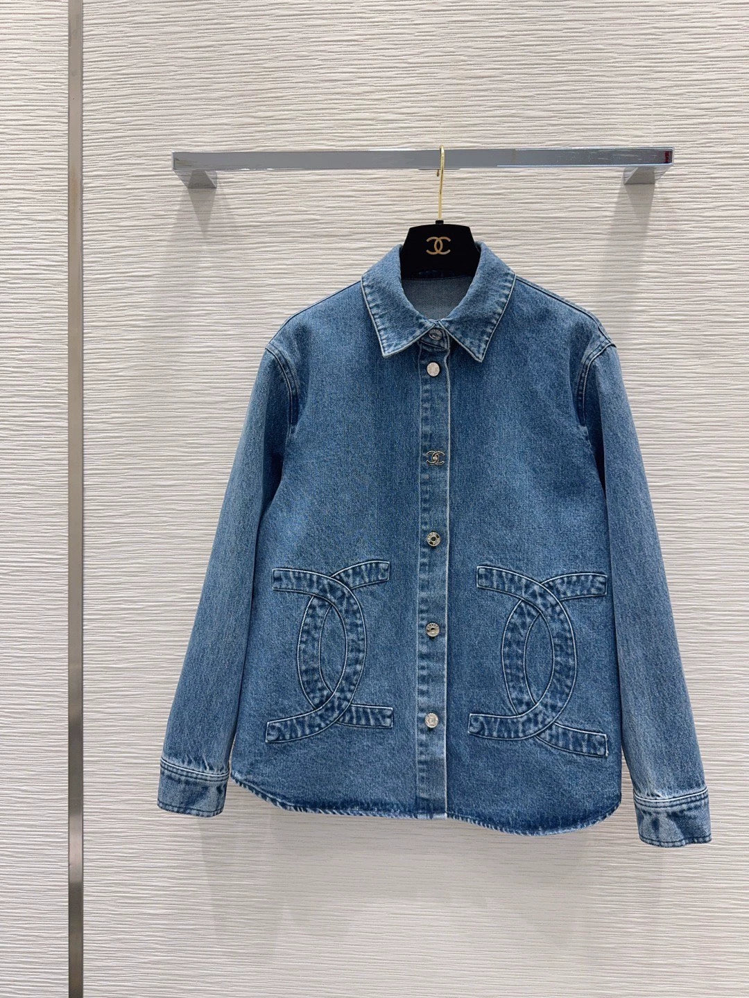 26New Logo Long Sleeve Denim Shirt