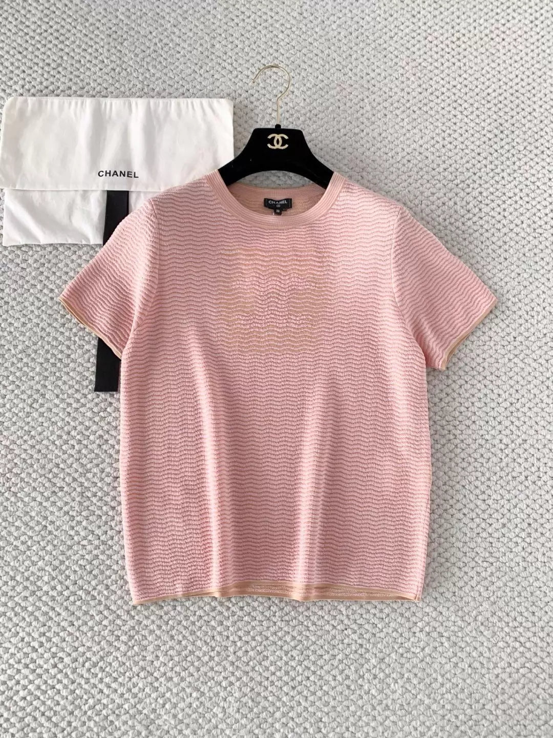 26ss Striped knit T-shirt