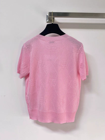 26ss logo knit T-shirt