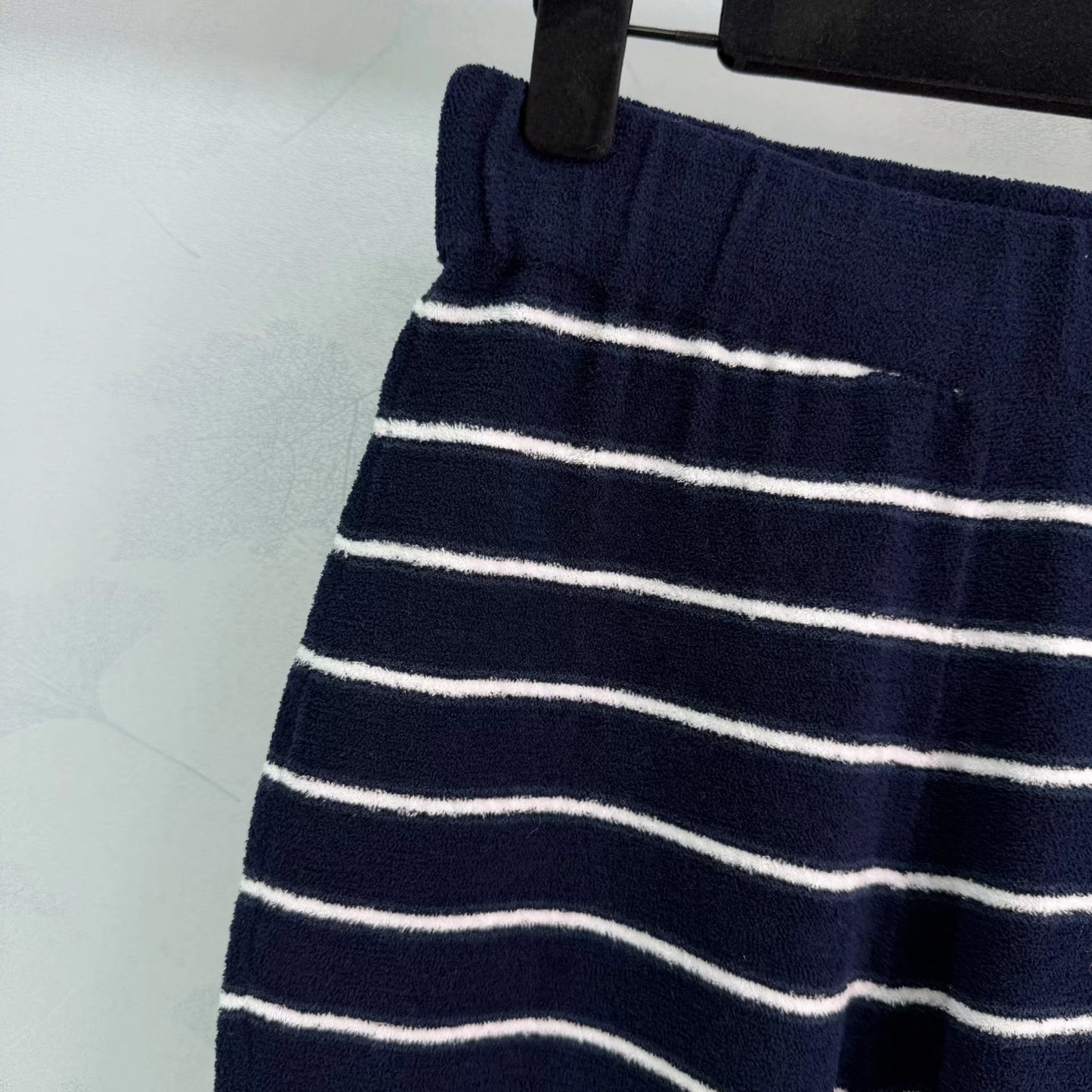 Striped Knit Flared Pants