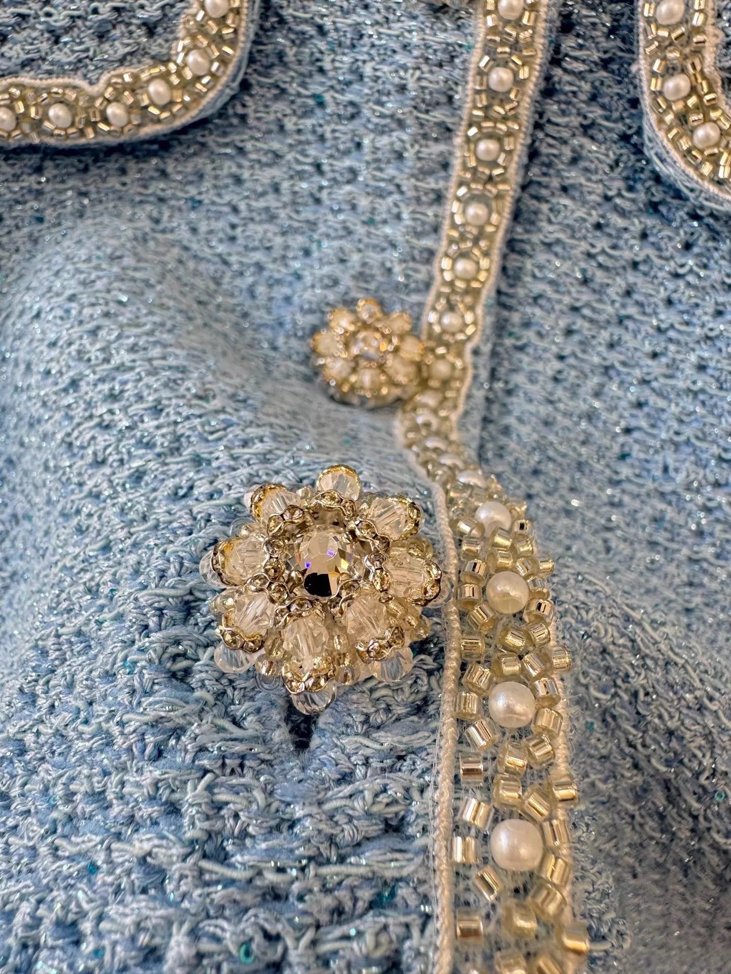 Blue Knitted Vest