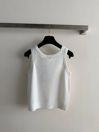 26ss Logo knitted vest