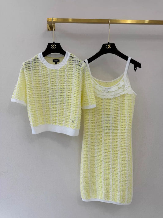 26ss Knitted Short Sleeve / Dress