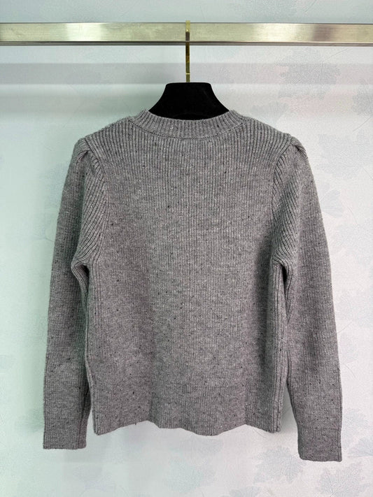 Grey Knitted Cardigan