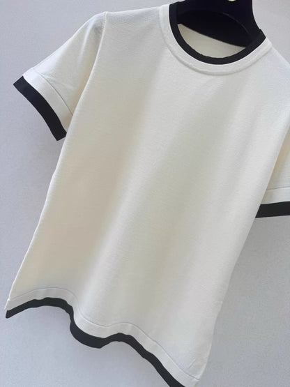26ss Faux Two-Piece Patchwork T-Shirt