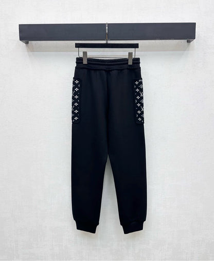 Louis Vuitton /26New Season Hooded Jacquard Jacket & Trousers Set