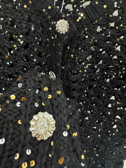 26ss Sequined Knit T-Shirt