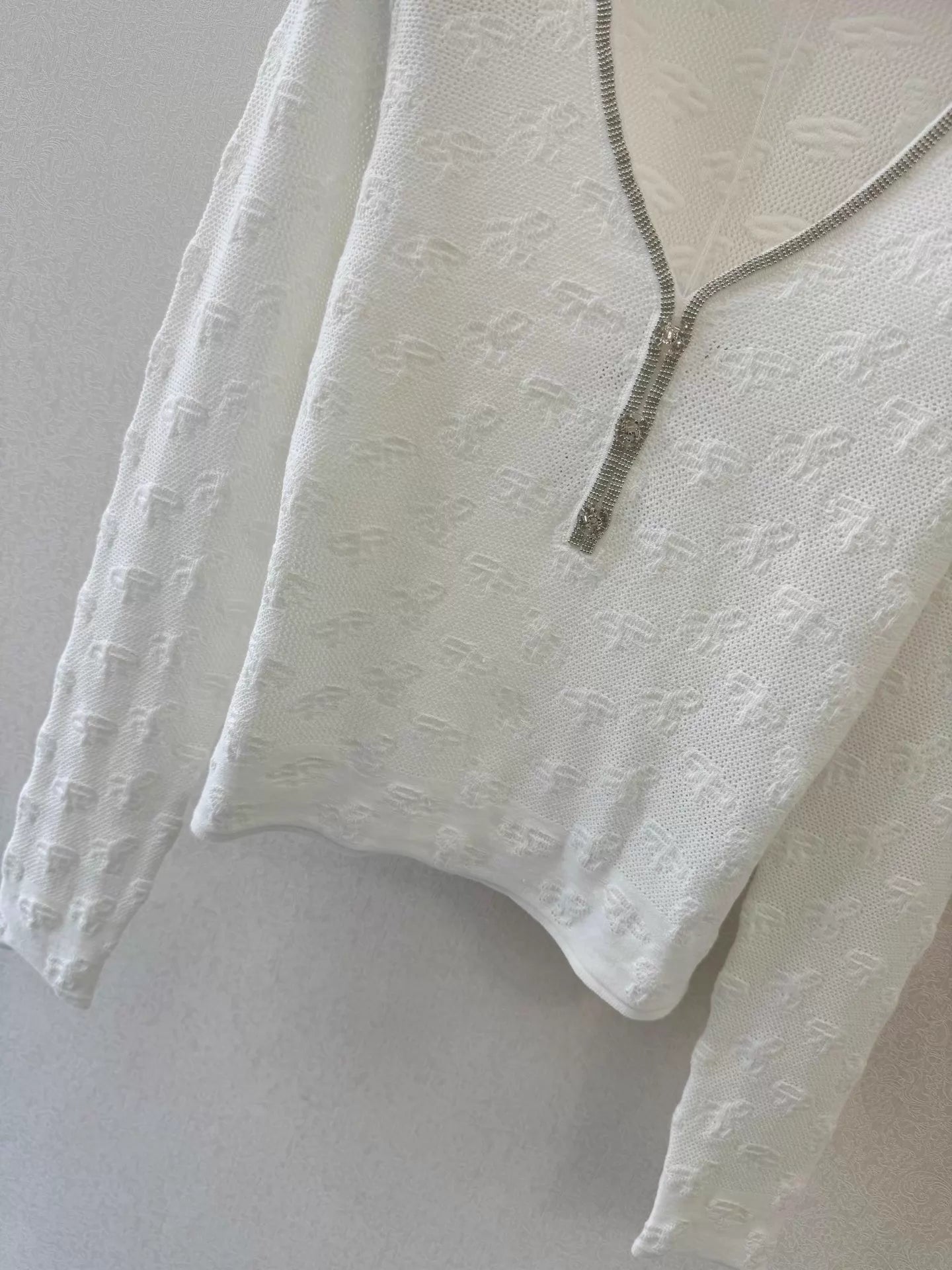 V-neck knit top