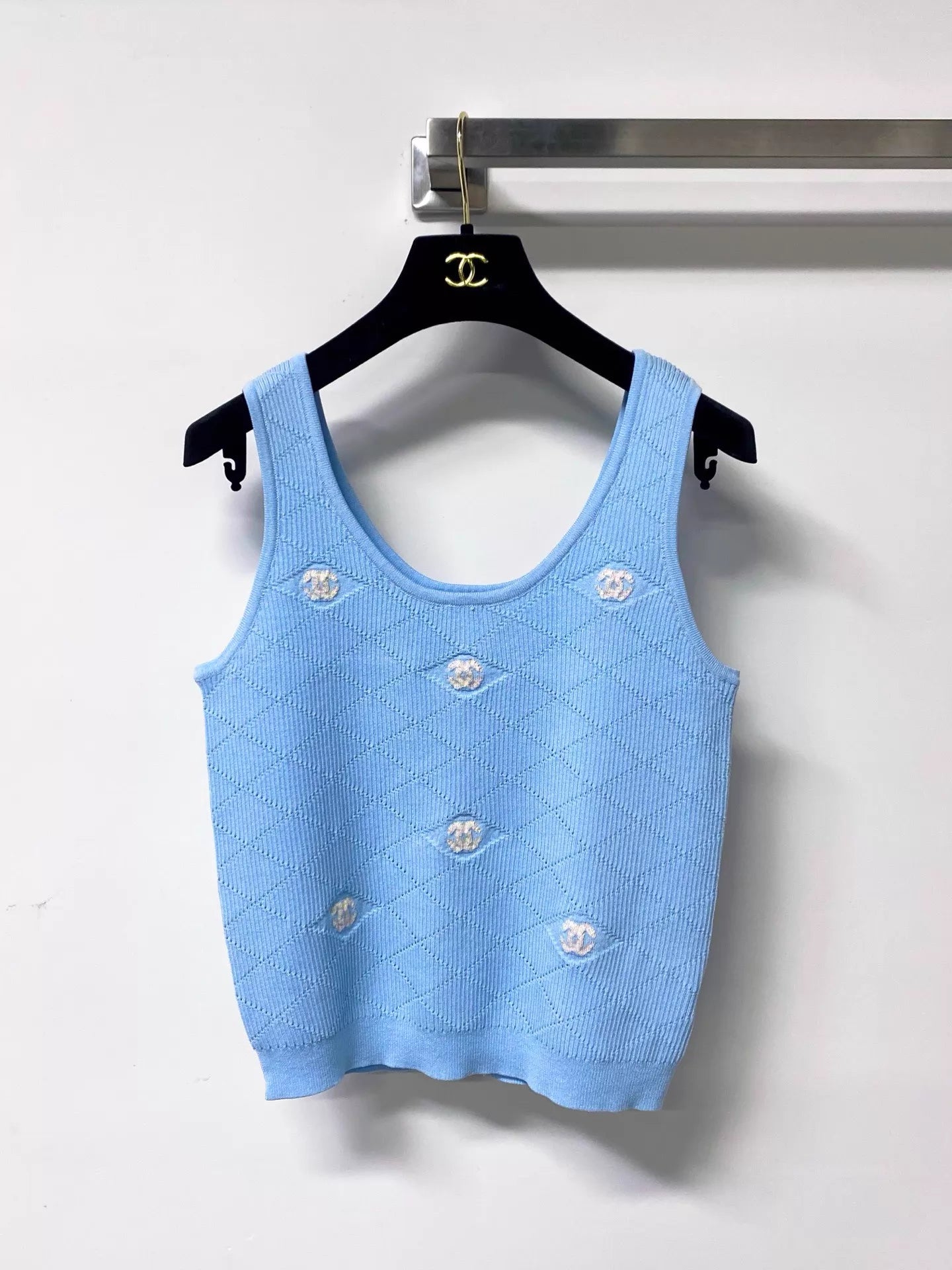 26ss Embroidered logo vest