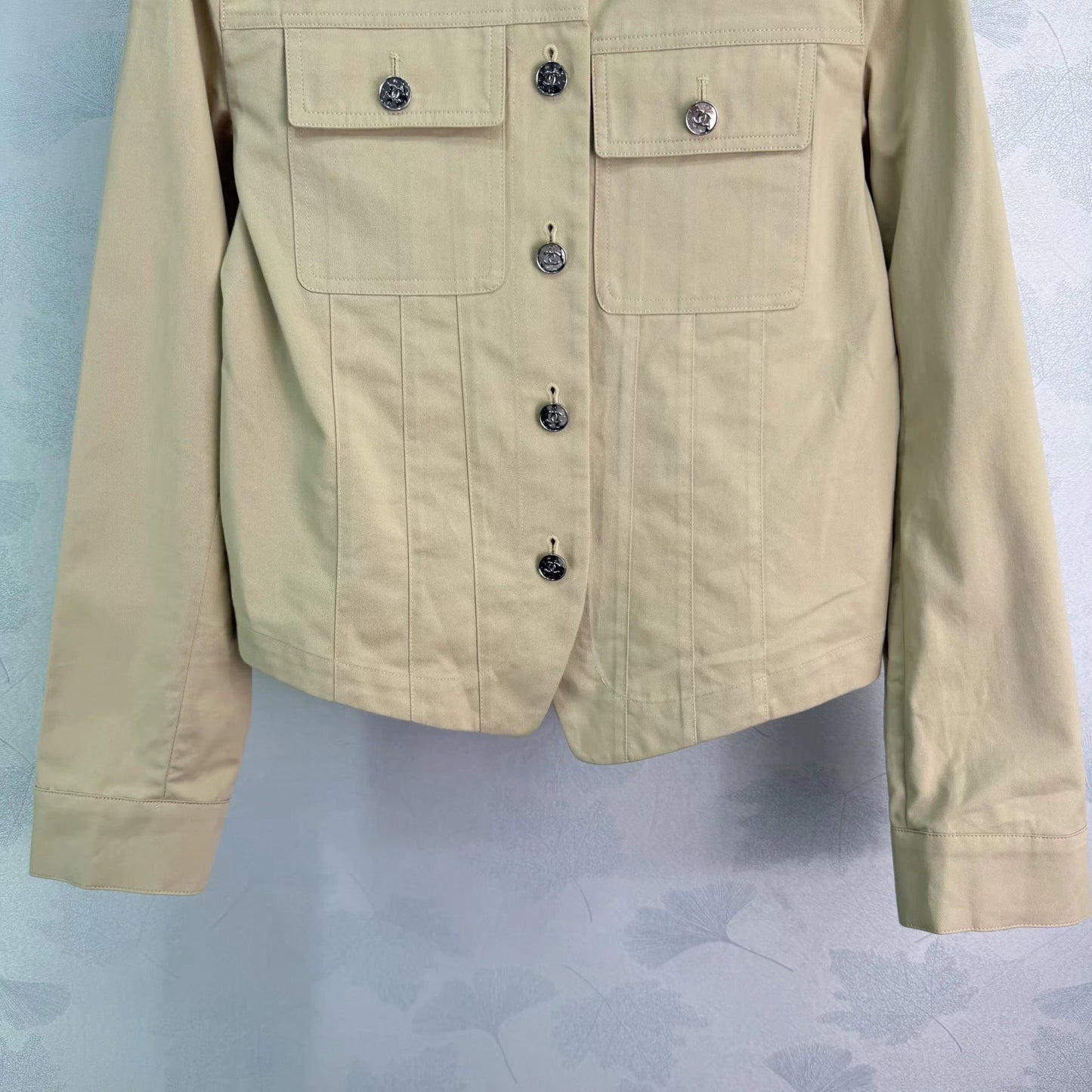 Workwear-style cropped jacket