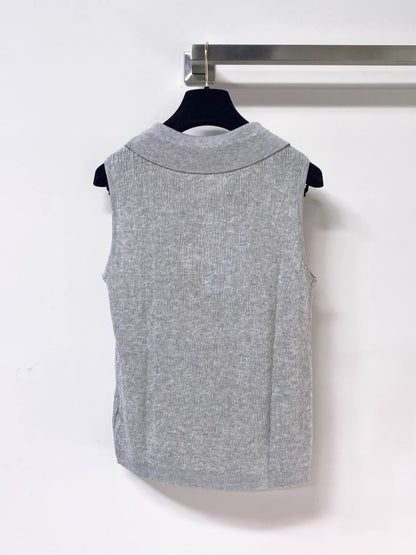 26ss logo-decorated vest