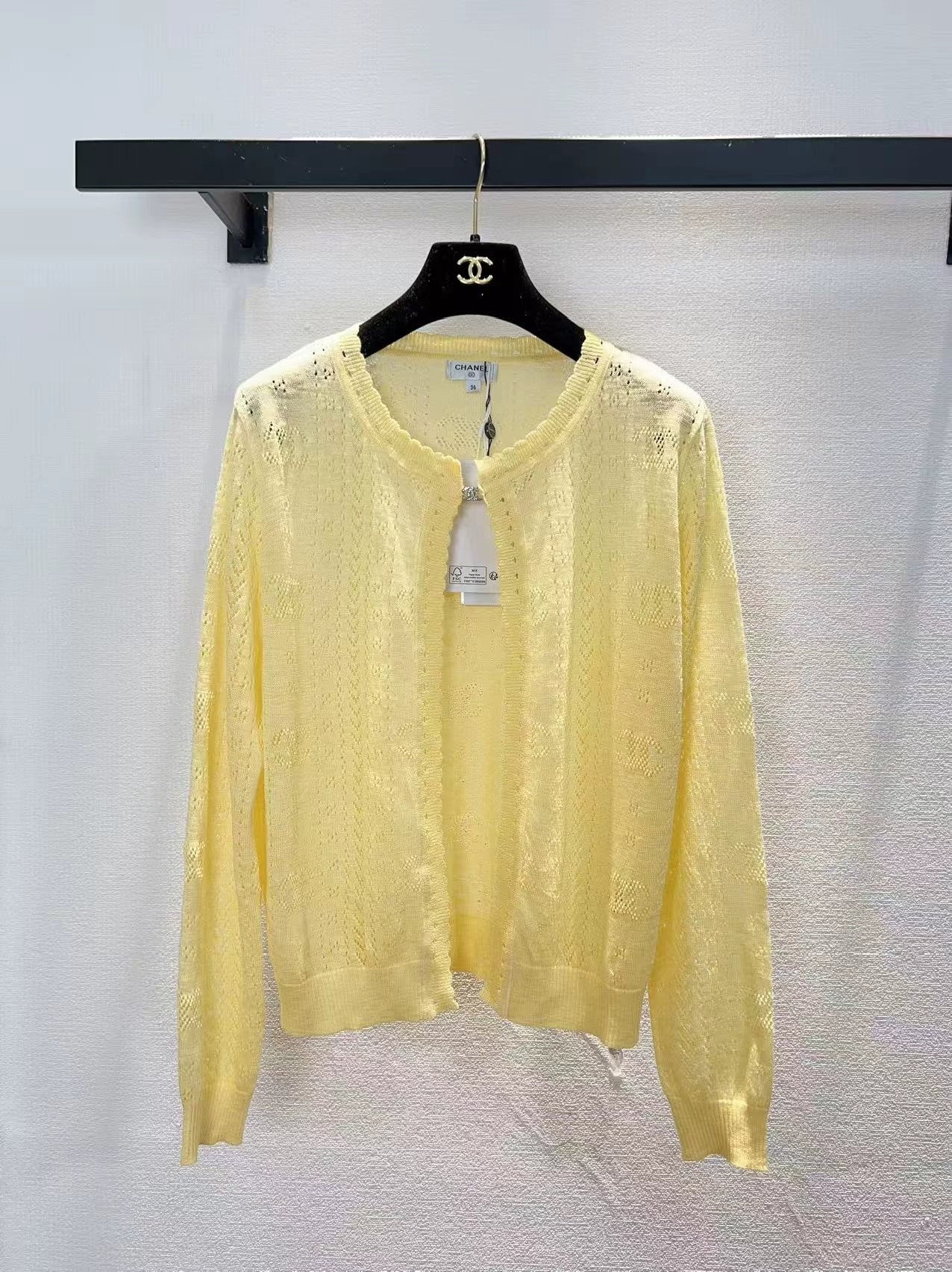 26ss Openwork cardigan