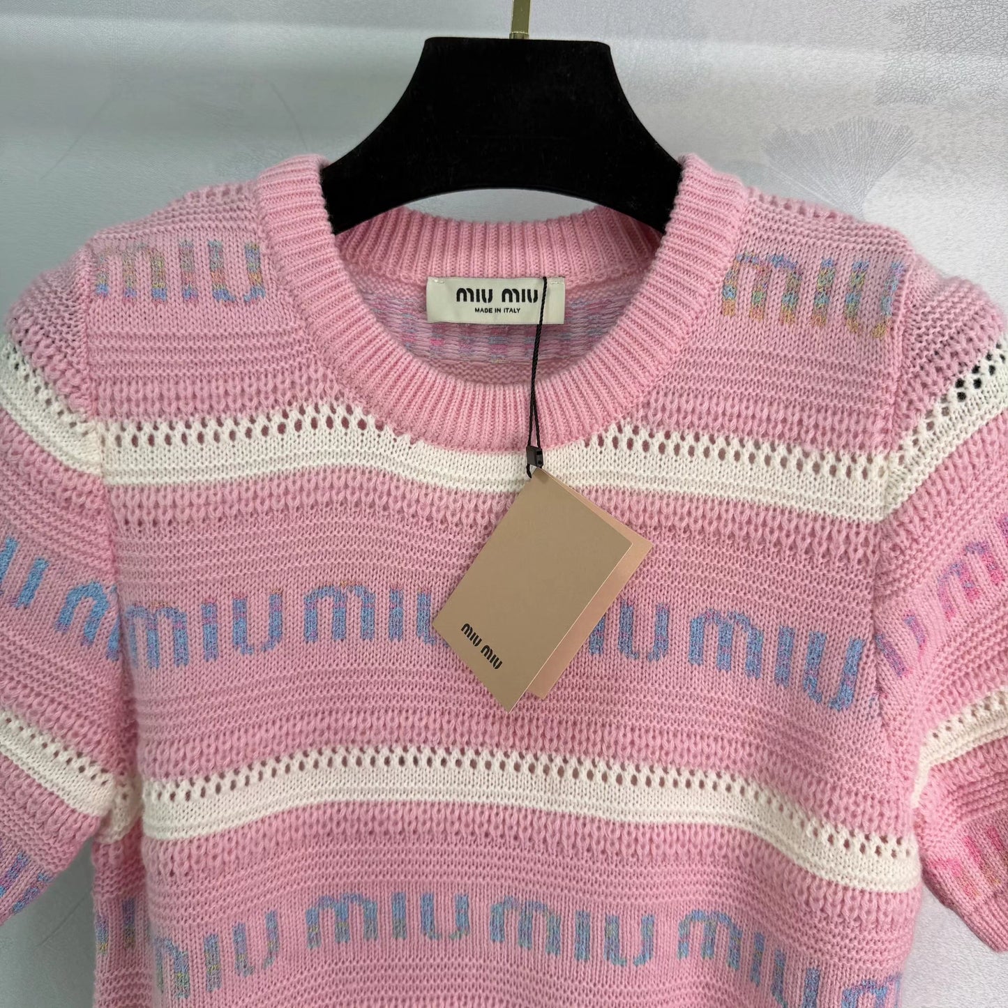 Striped Knit Short-Sleeve T-Shirt