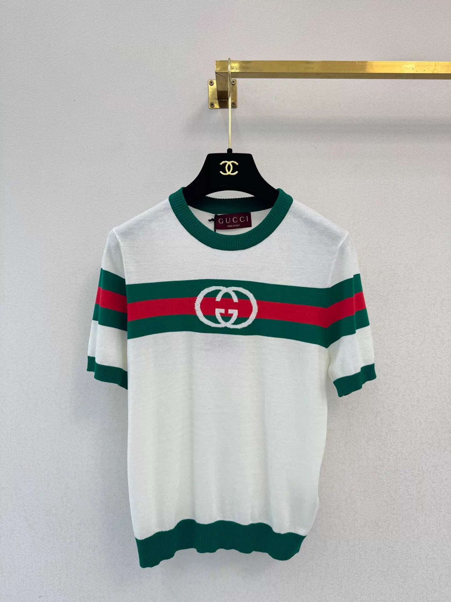 26ss Striped Knit T-Shirt
