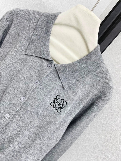 25fw Collar knit cardigan