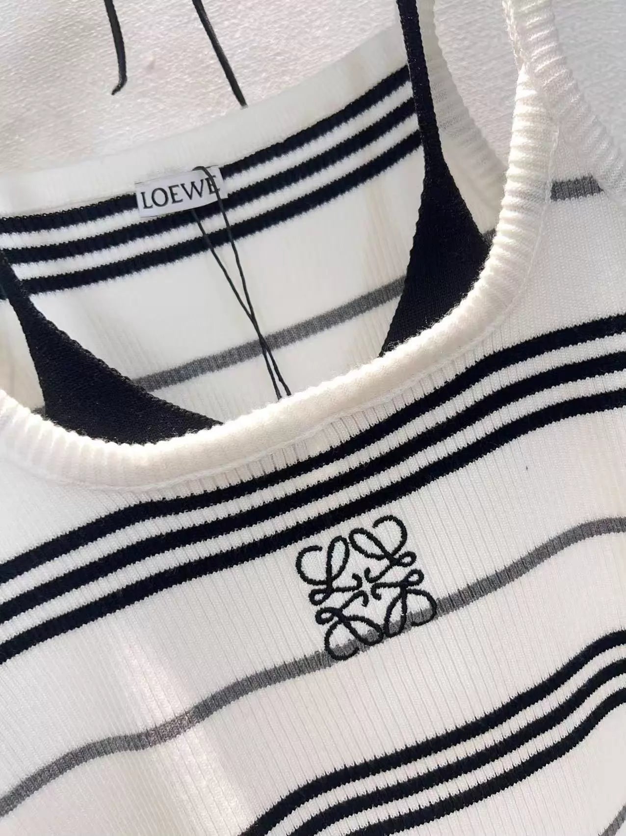 26ss Striped Ribbed Vest