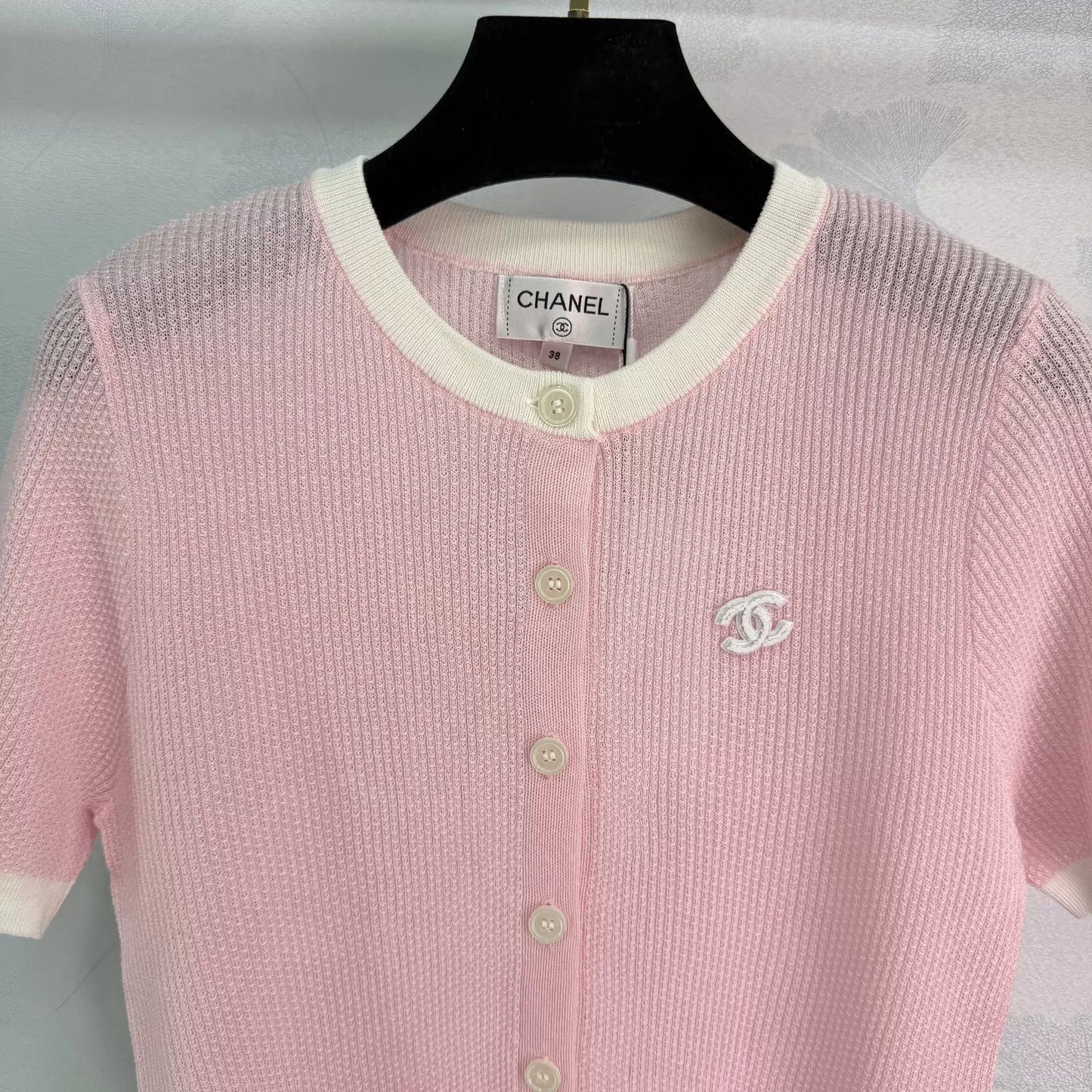 Knitted Short-Sleeve Top