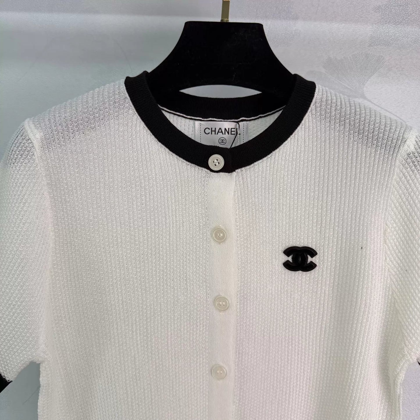 Knitted Short-Sleeve Top