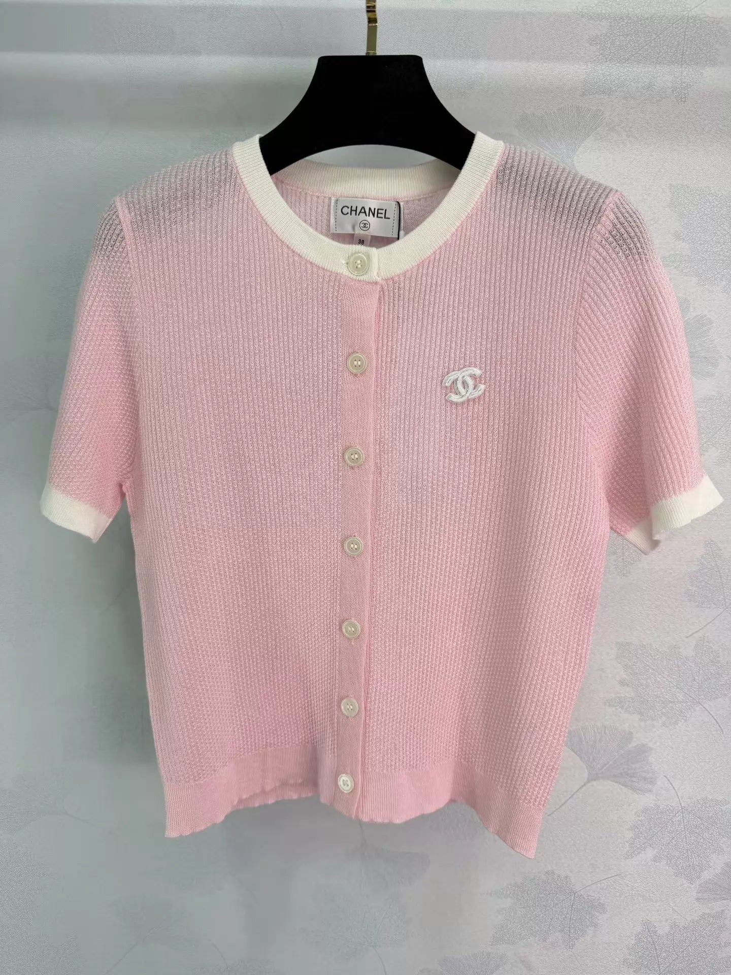 Knitted Short-Sleeve Top