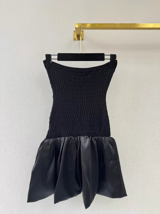 26ss Strapless A-line Dress