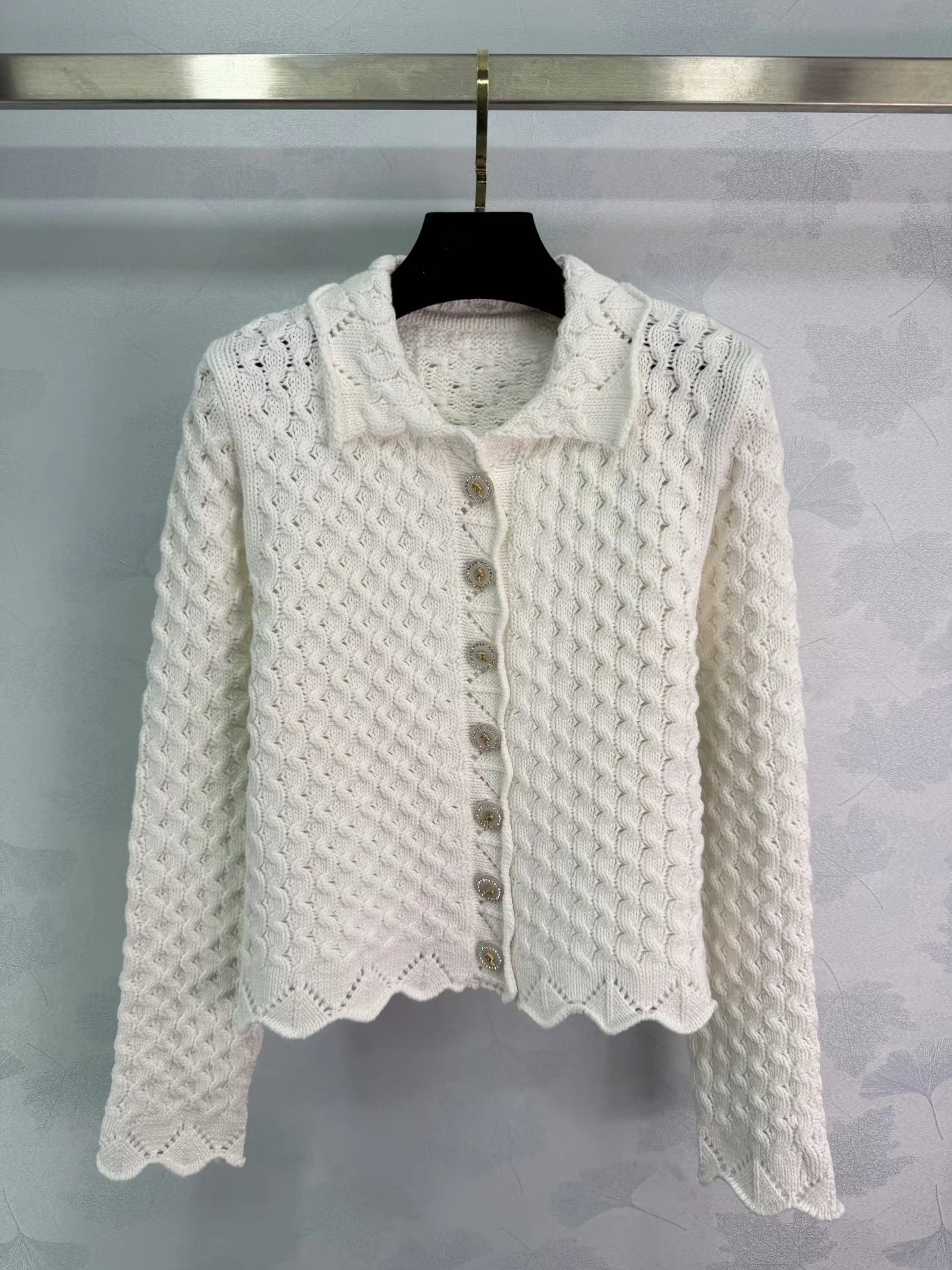 Openwork Knit Cardigan