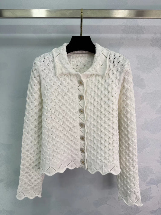 Openwork Knit Cardigan