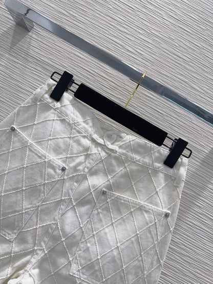 Chanel/26SS New Denim Mid-Length Shorts