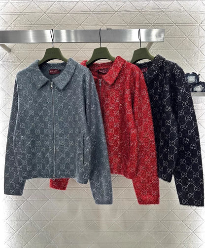 Jacquard Mid-Length Trench Coat