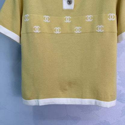 26ss Collared Knit T-Shirt