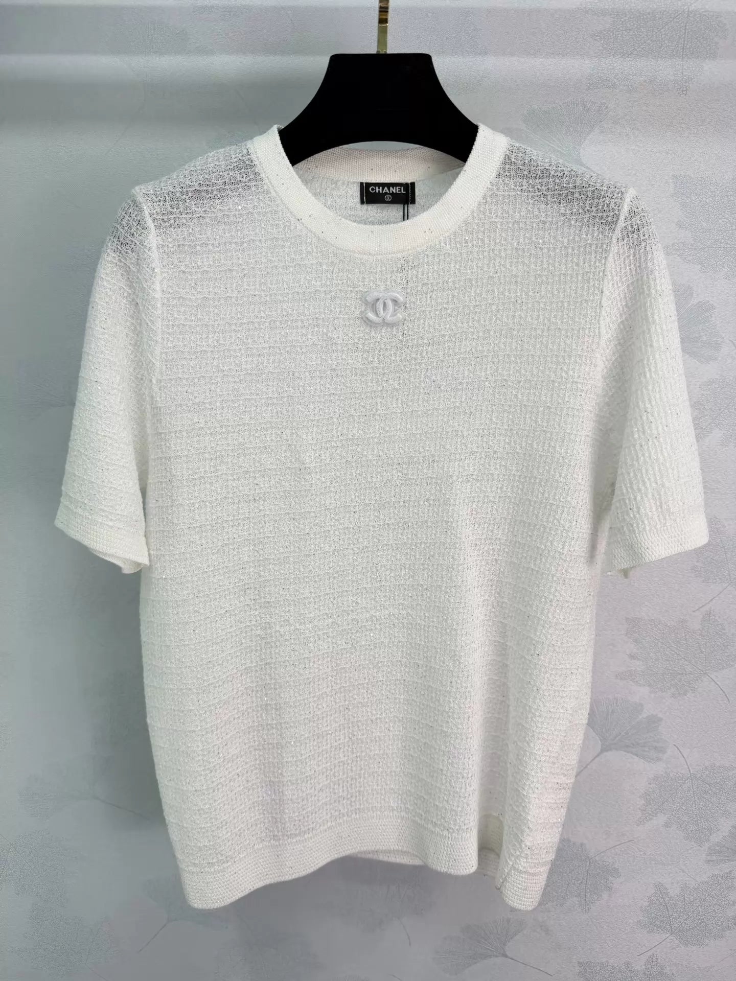 26ss Shimmery Knit T-Shirt