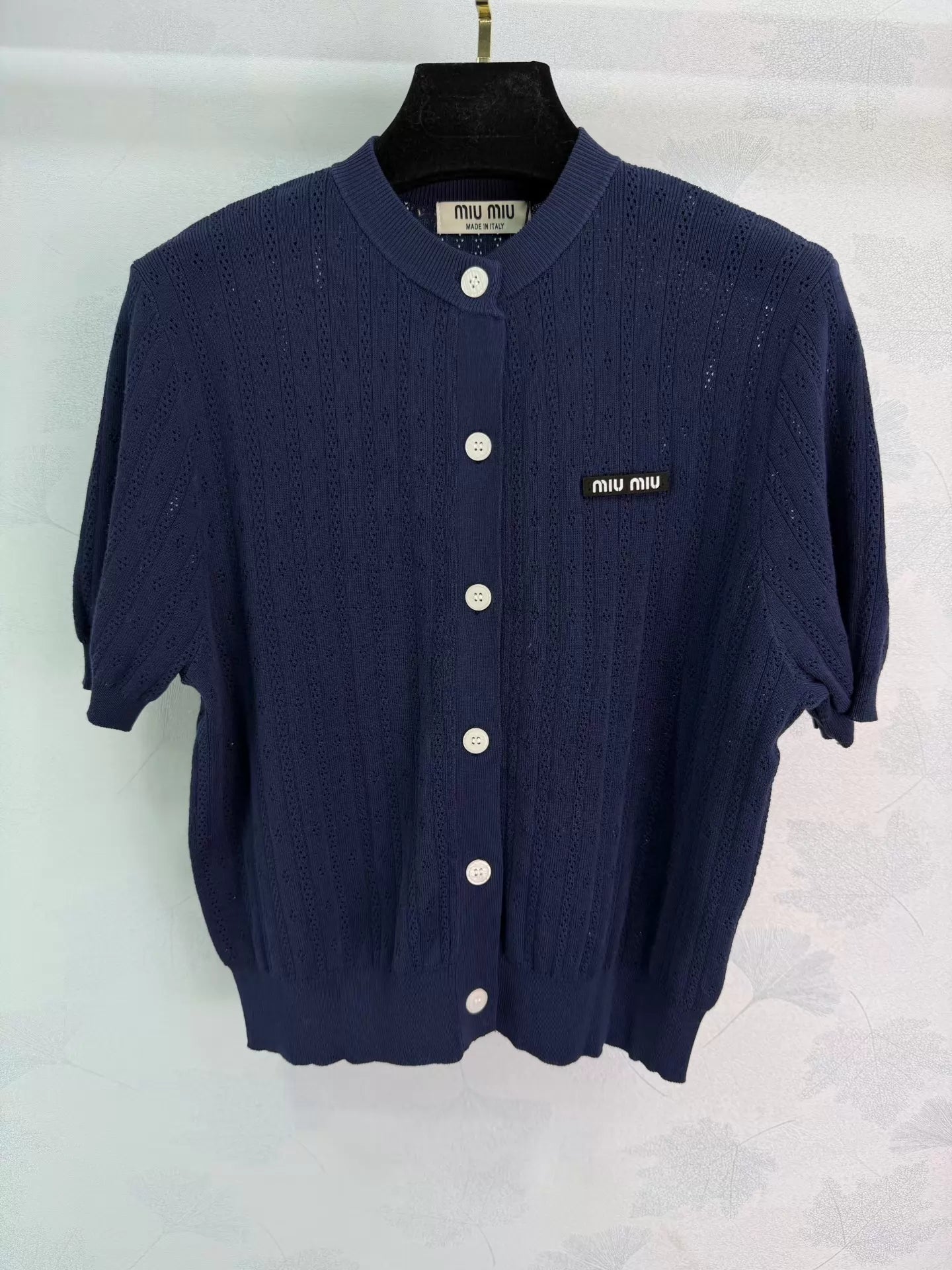 Openwork Knit T-shirt
