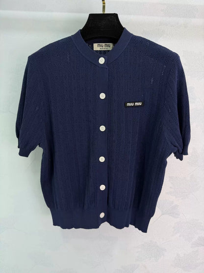 Openwork Knit T-shirt