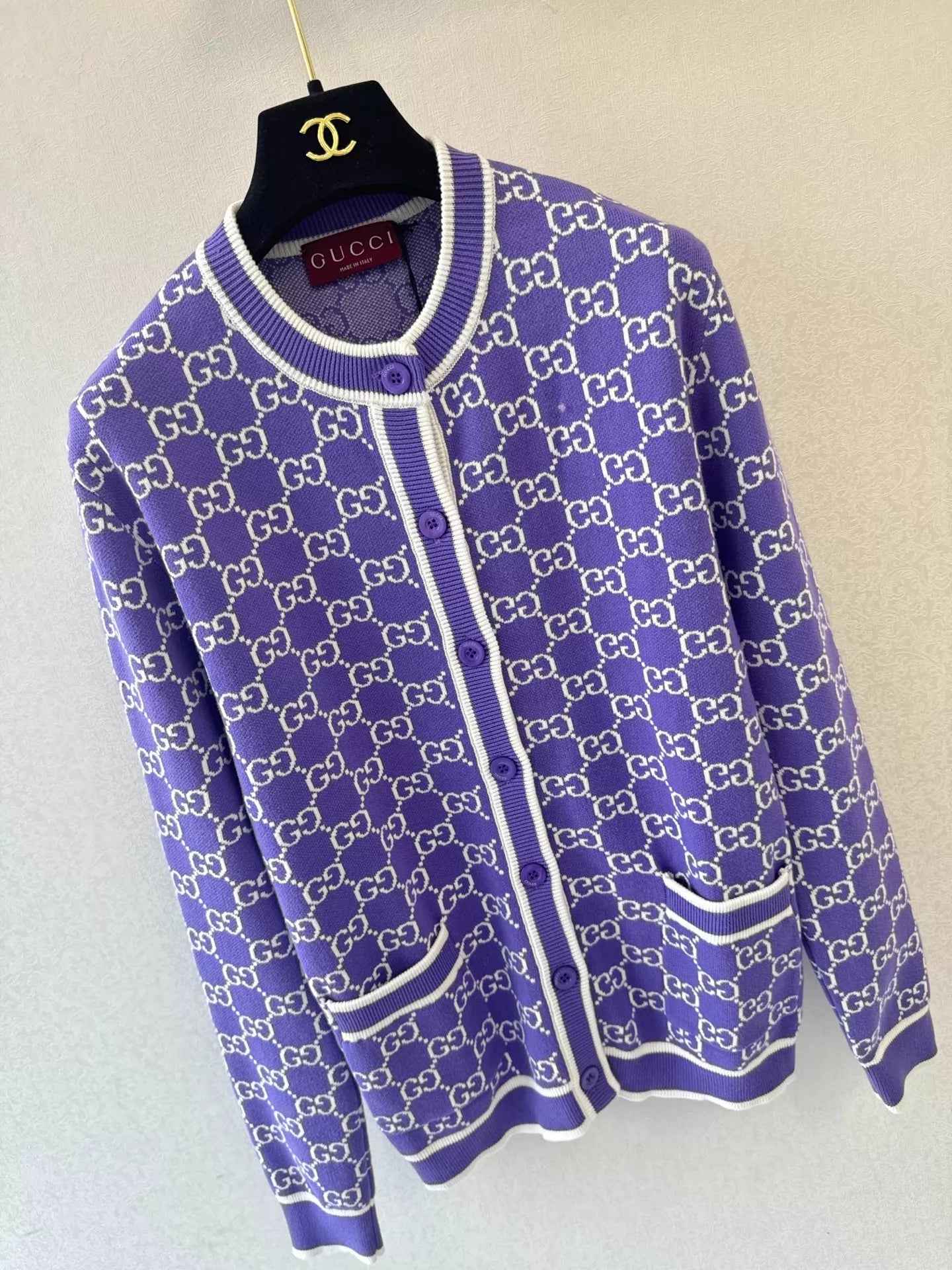 26ss Jacquard Knit Cardigan