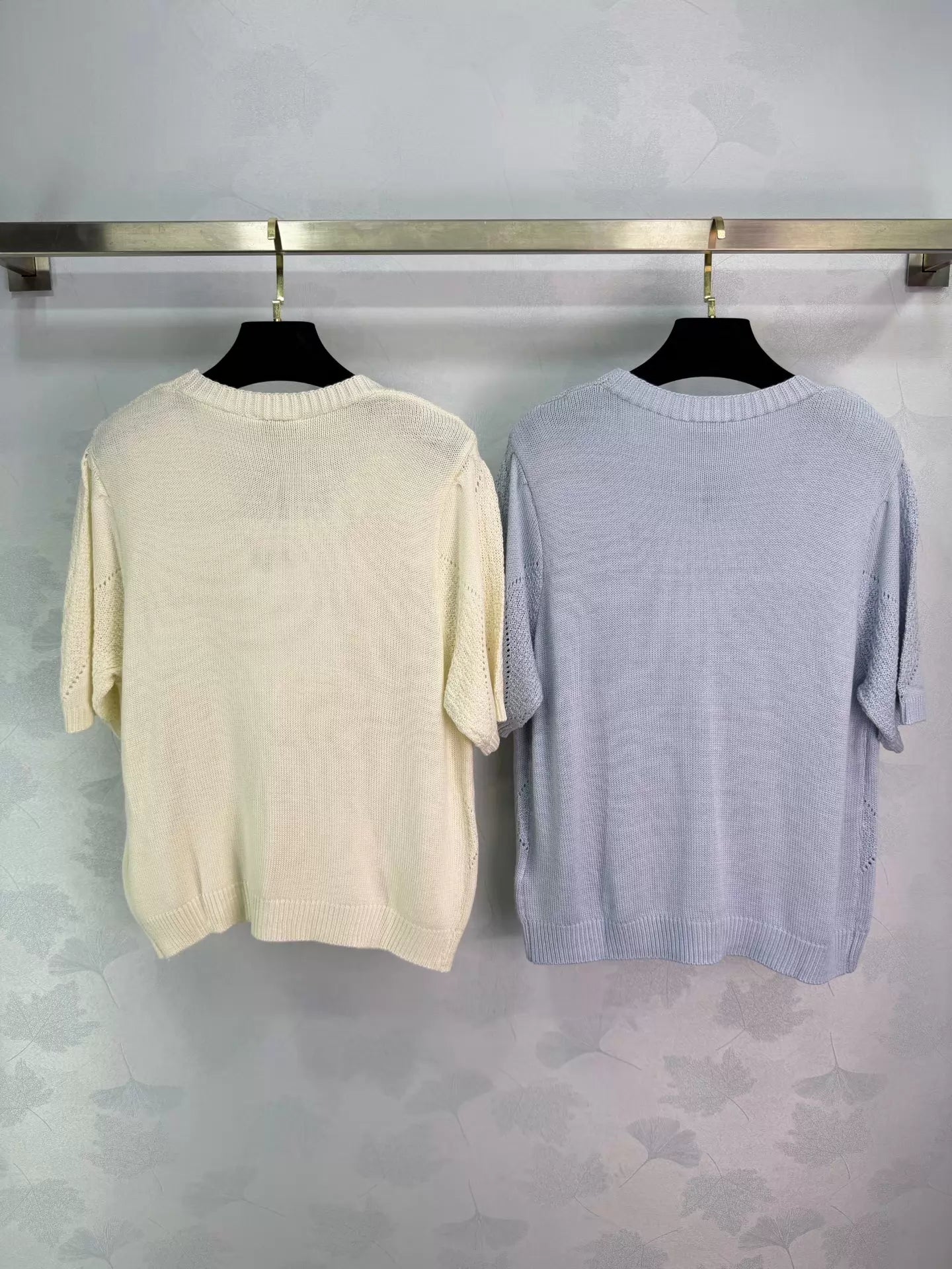 26ss Diamond Pattern Knit T-Shirt
