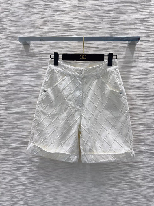 Chanel/26SS New Denim Mid-Length Shorts