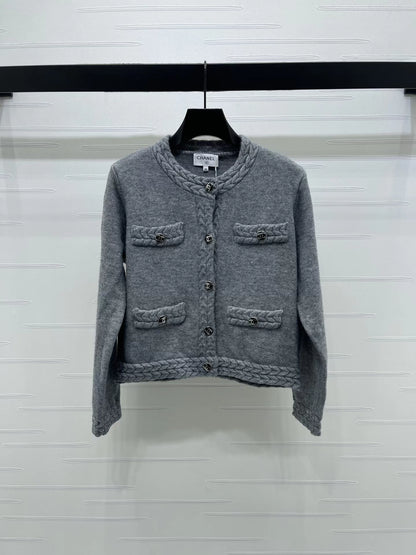 3D Cable Knit Cardigan