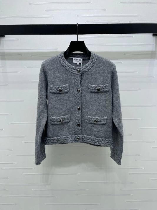 3D Cable Knit Cardigan