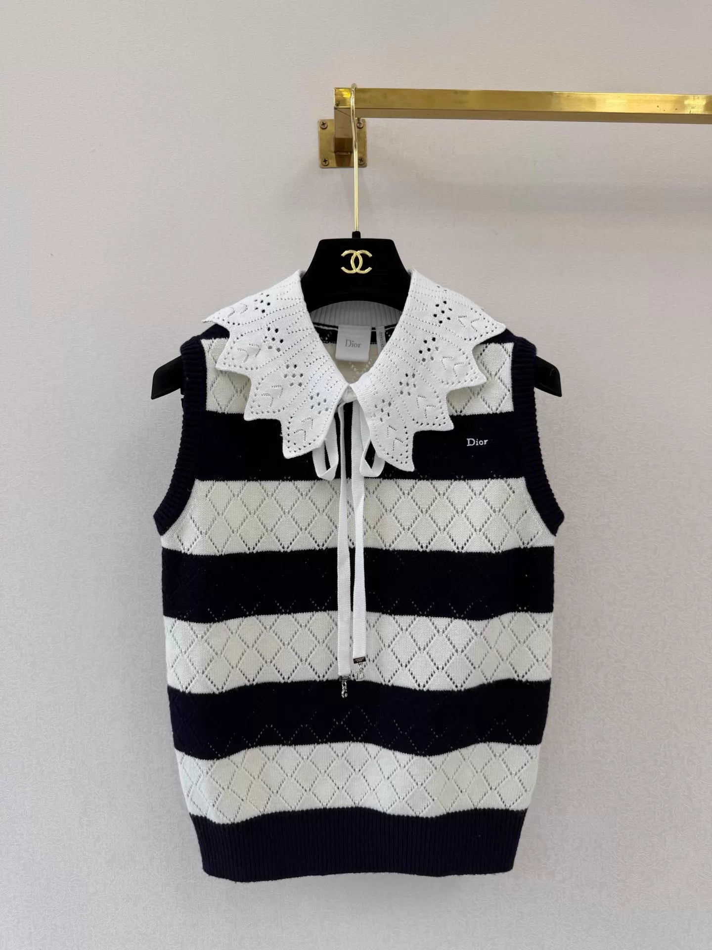 26ss Striped Knit Vest