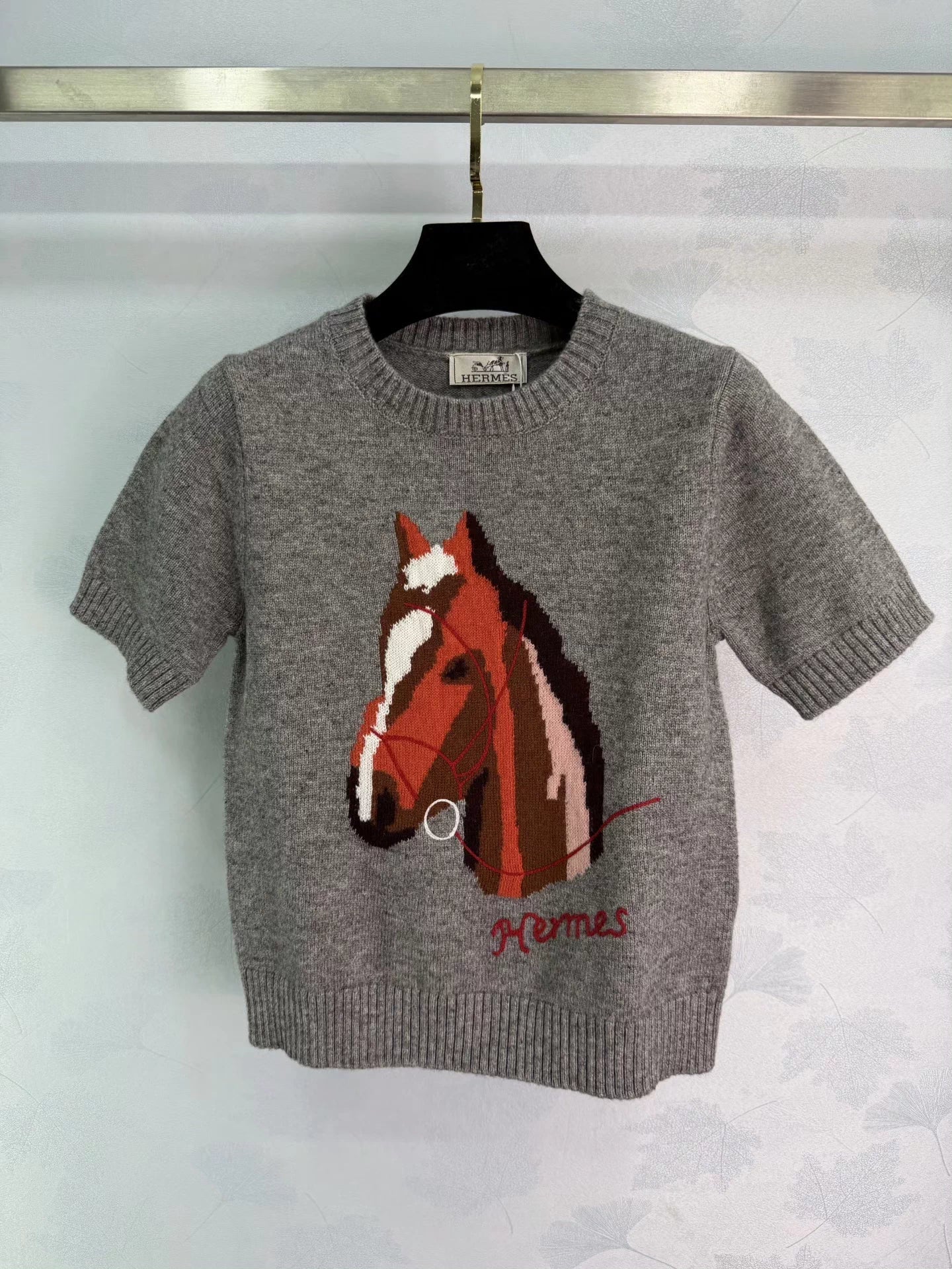 Pony Head Short-Sleeve Sweater