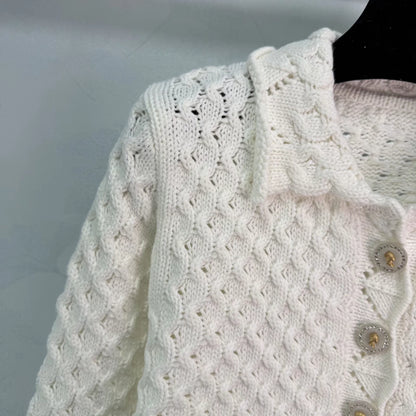 Openwork Knit Cardigan