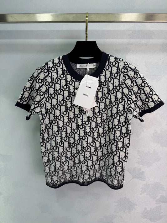 Knitted Short-Sleeve T-Shirt